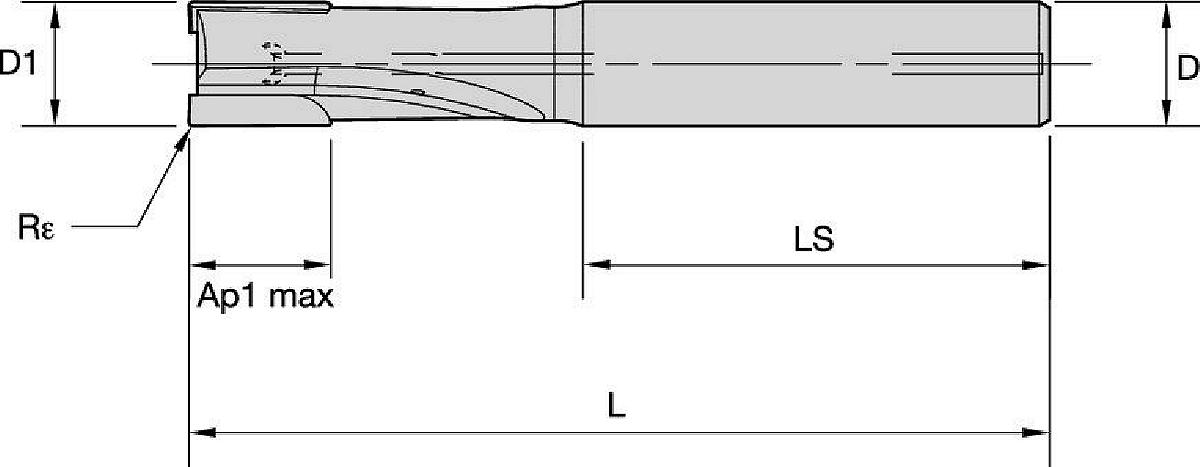 PINNFRÄS 6MM AP:6 R0.2 CYL