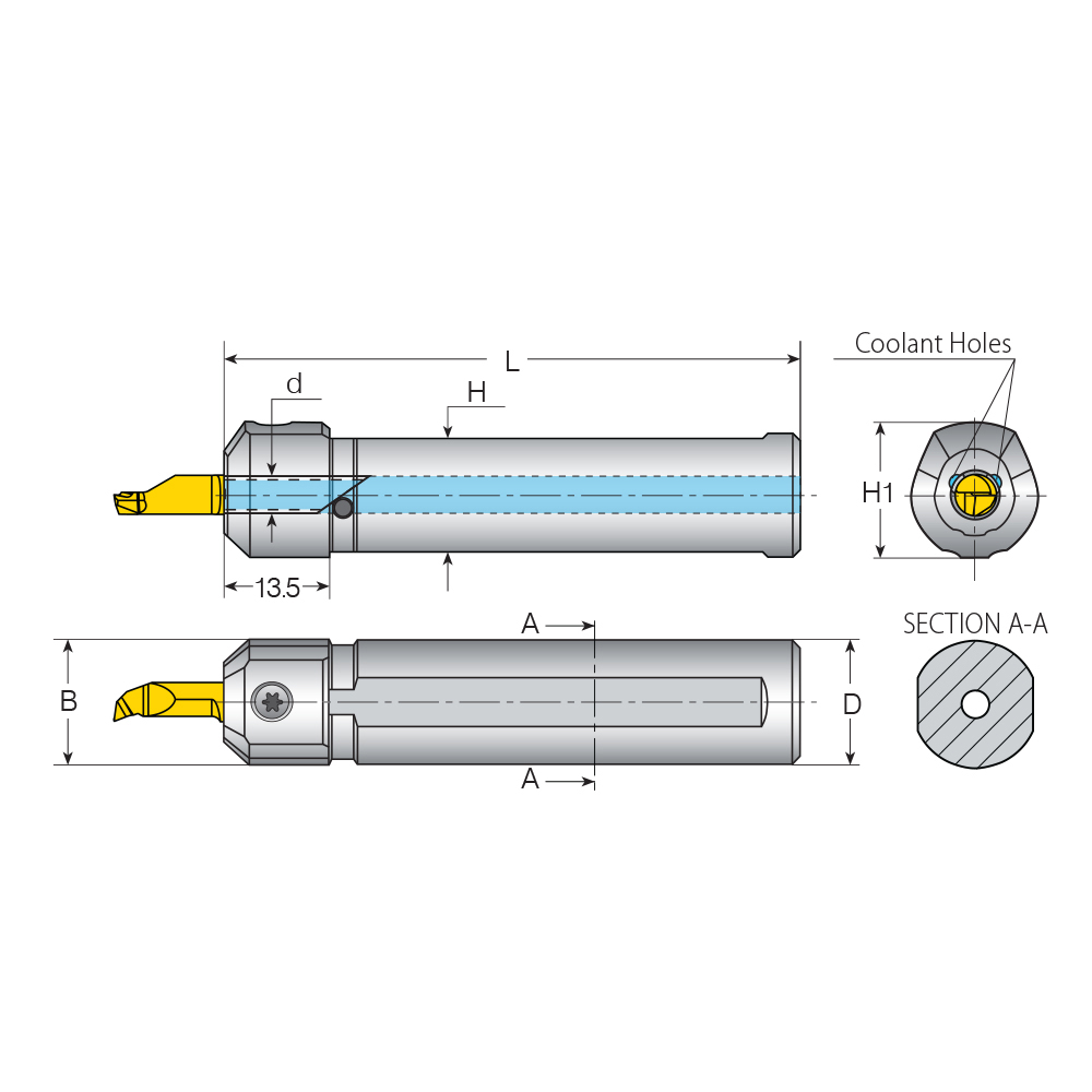 Cylindrisk d8 med 2st plan