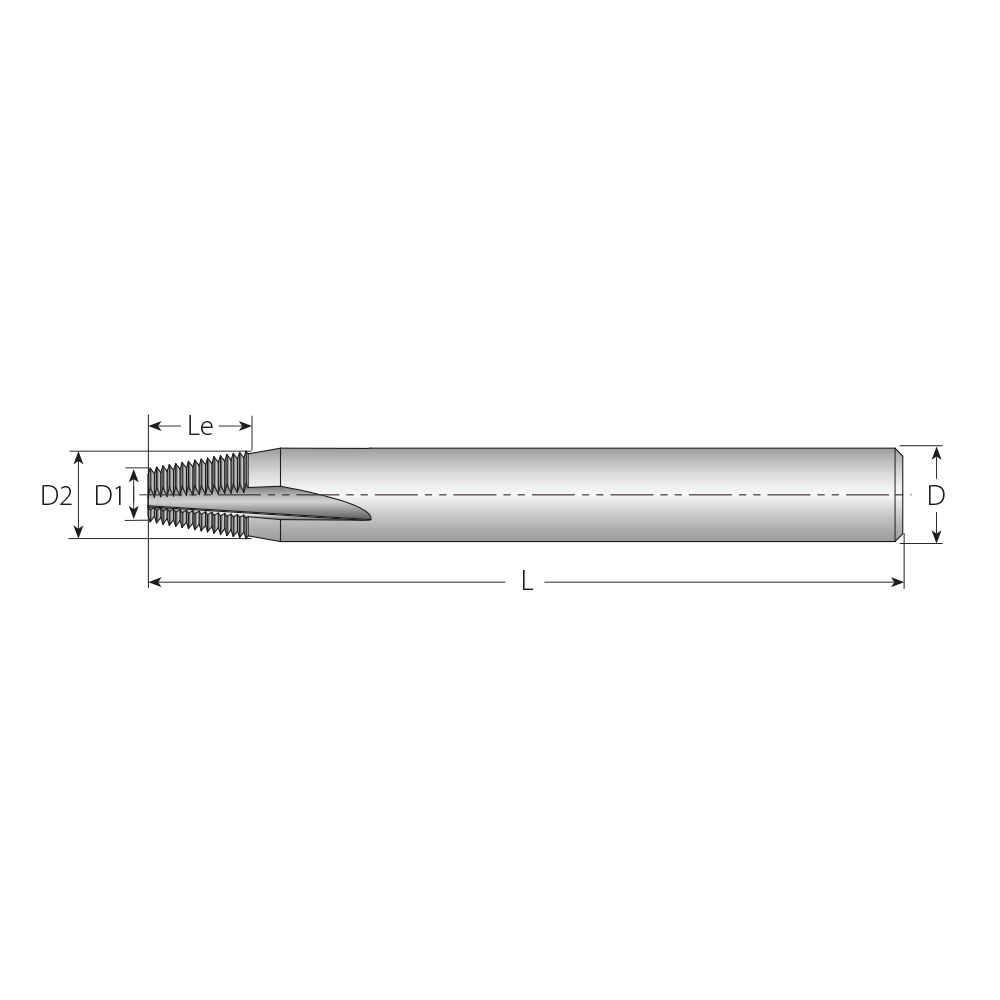 TM Solid Carbide Straight Flute