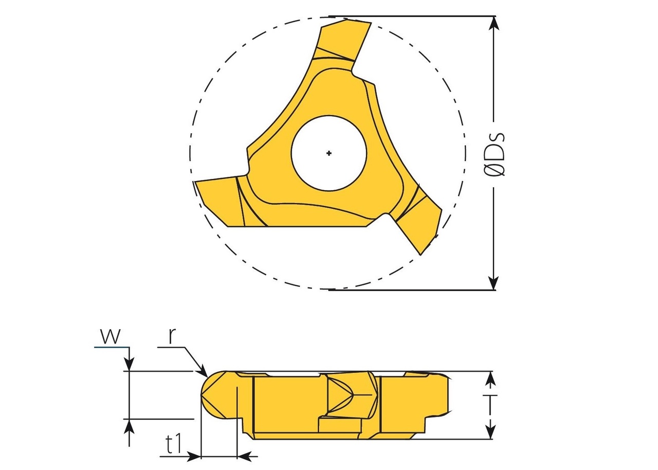 RADIESKÄR 22.7mm W=2.2 TiAlN