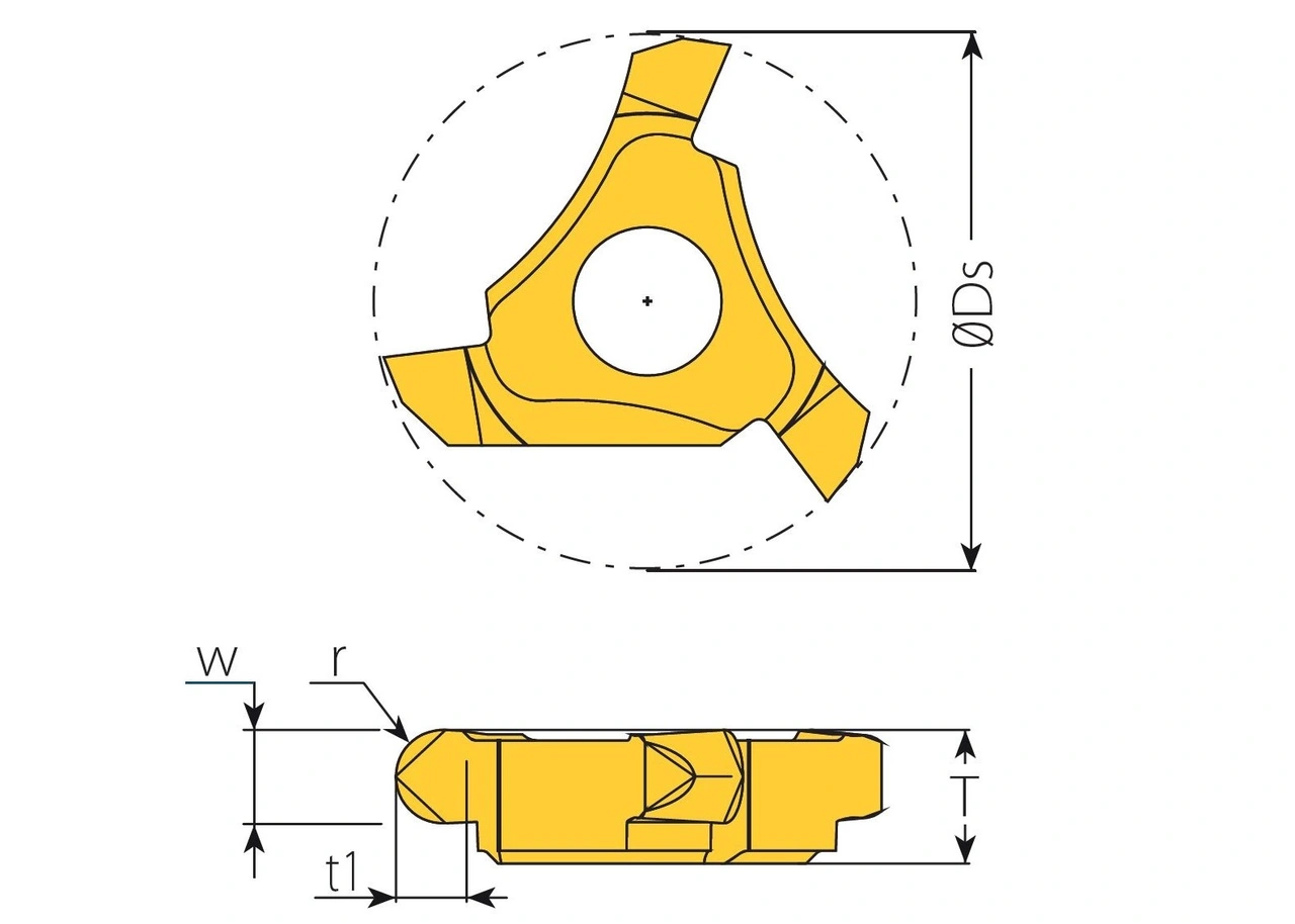 RADIESKÄR 16.7mm W=2.2 TiAlN