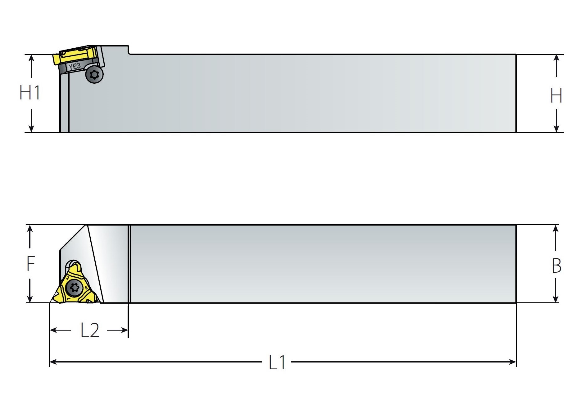 Hållare 12x12mm MACH TT