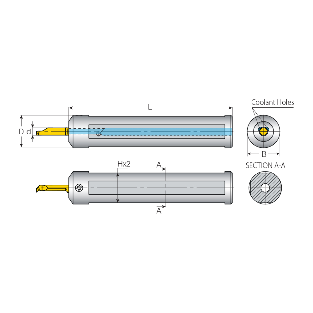 Cyl. d4 m  4st plan utan fläns