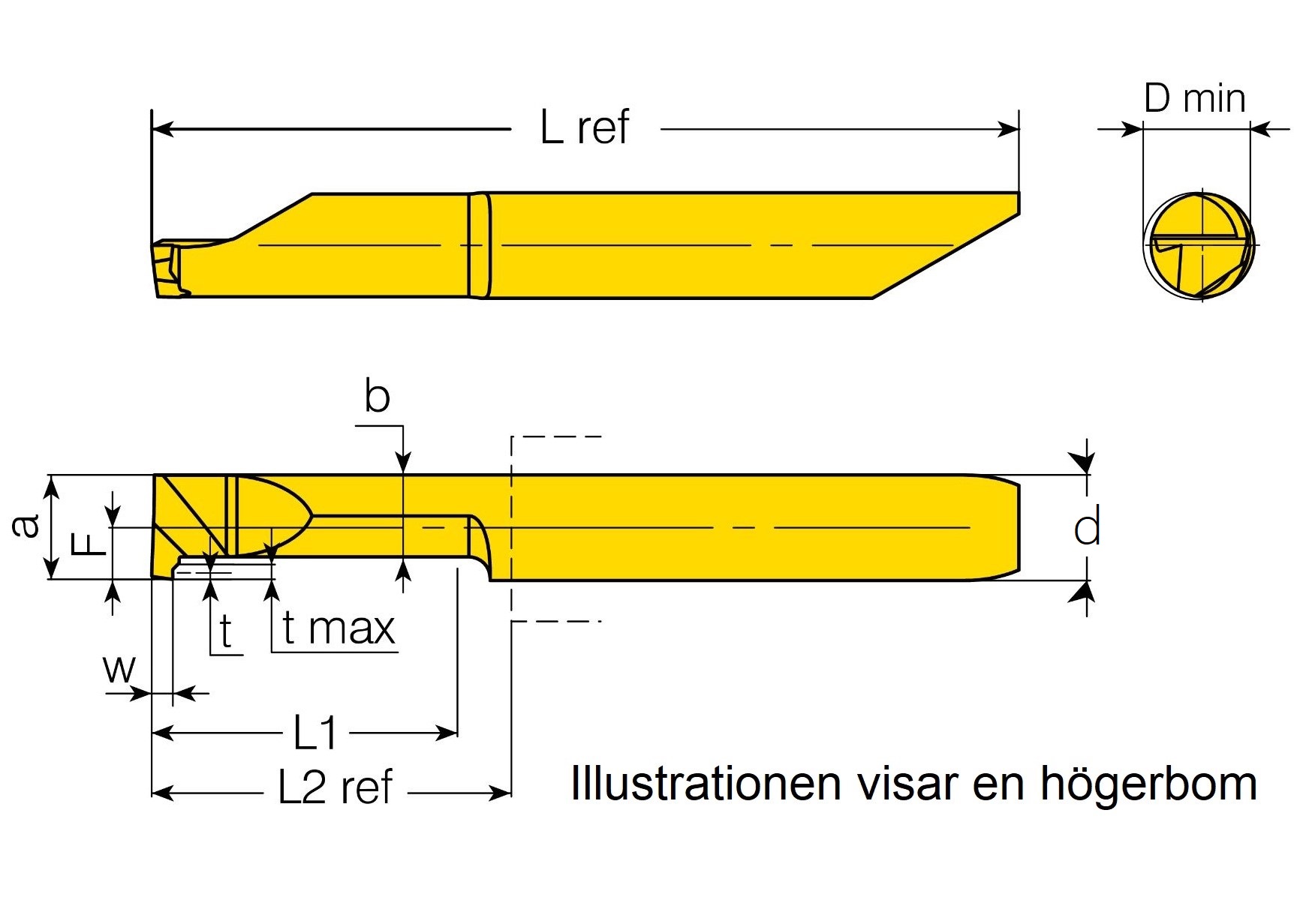 Bom 3,7mm W1 avstick