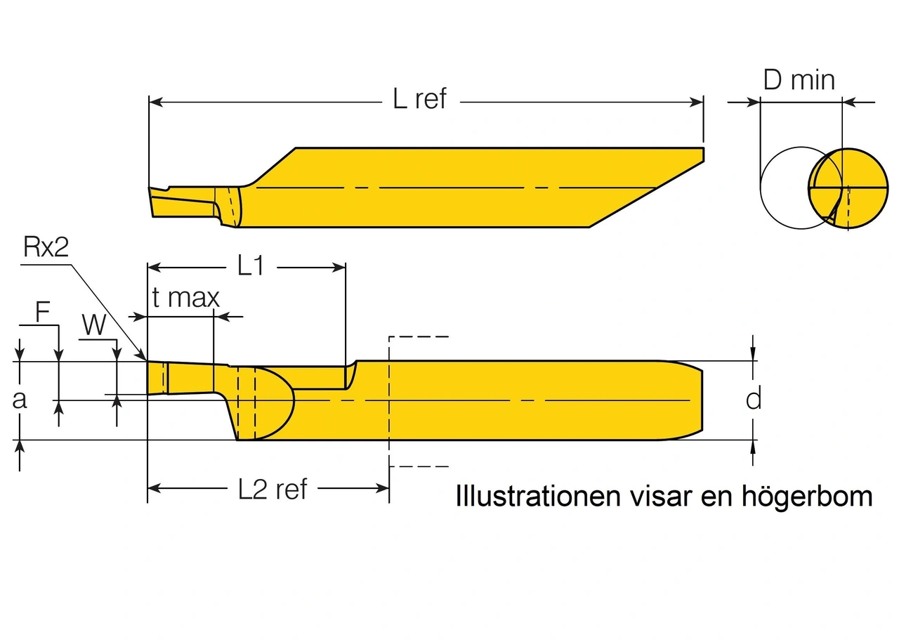 Spårbom 5,57mm W1 AXI.
