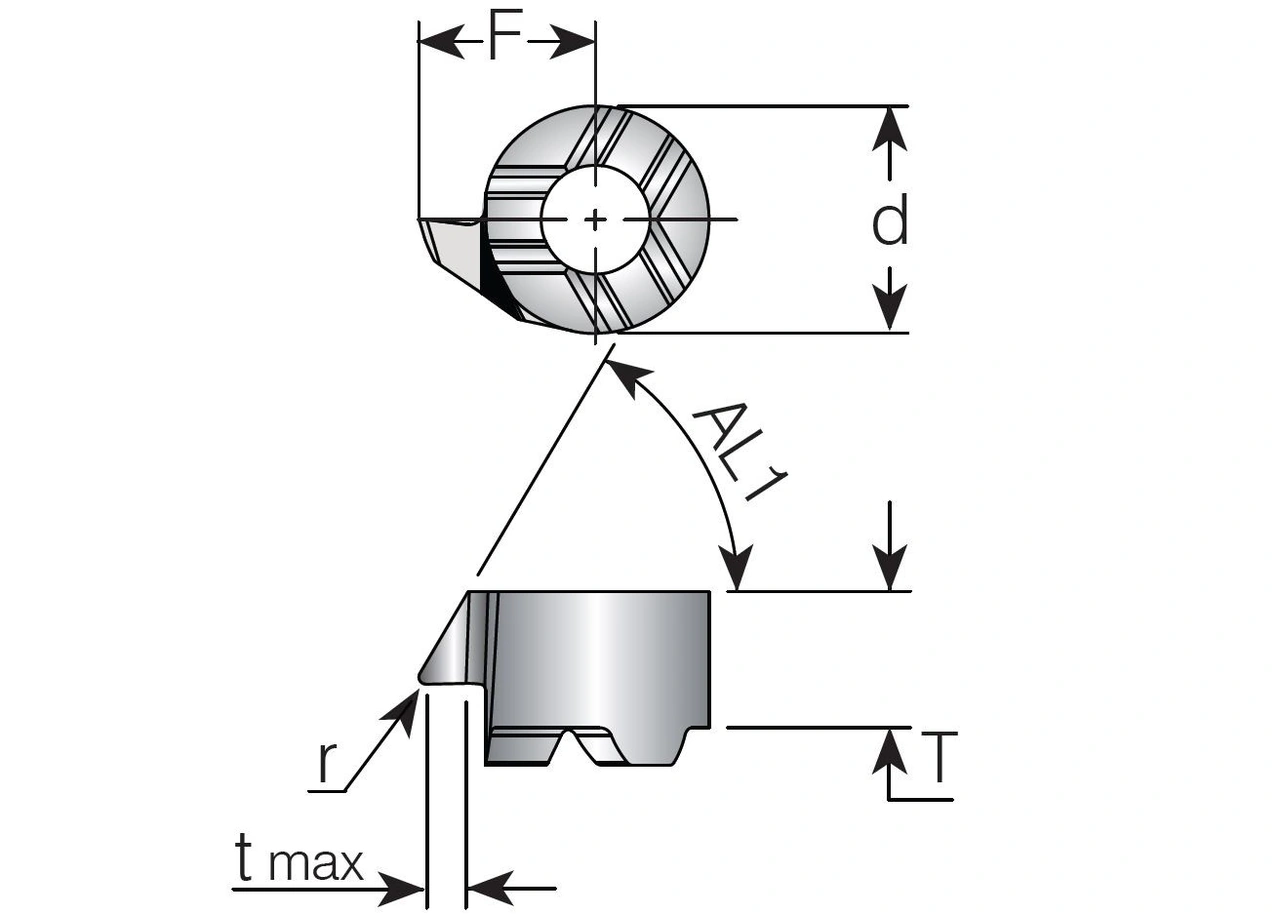 Svarvskär 92° V14..