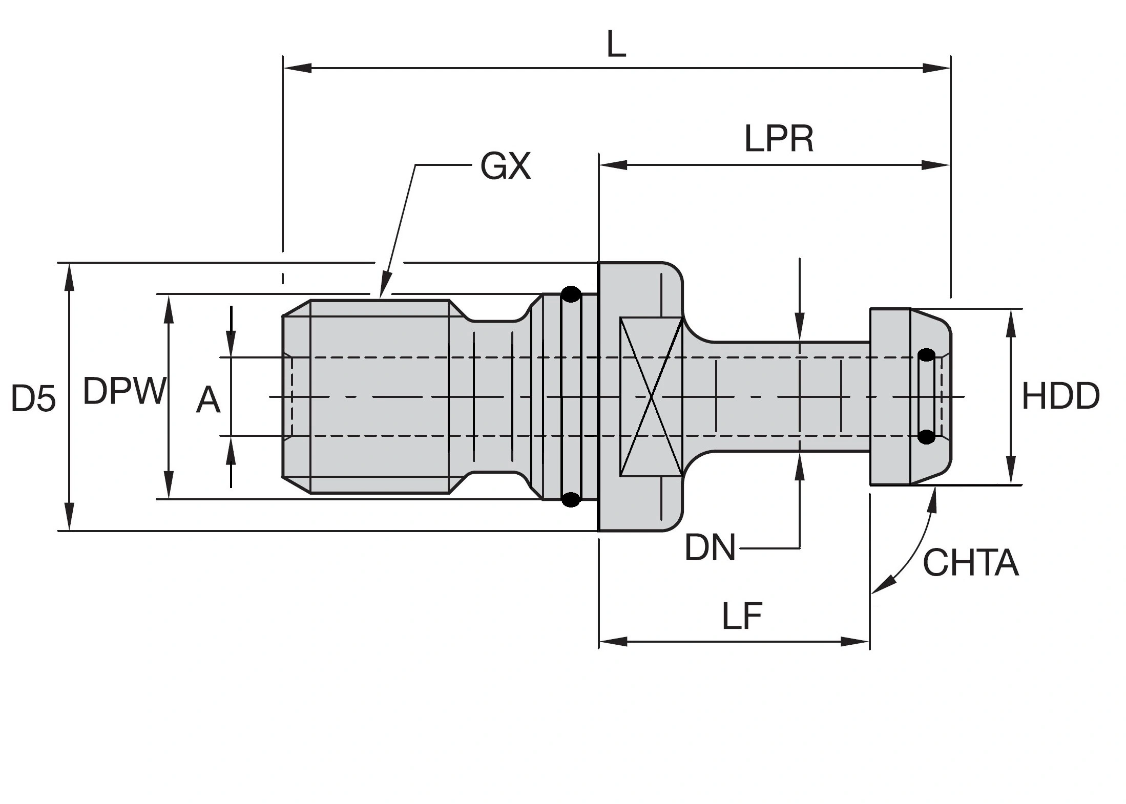 Dragtapp MAS BT50 DMGMORI