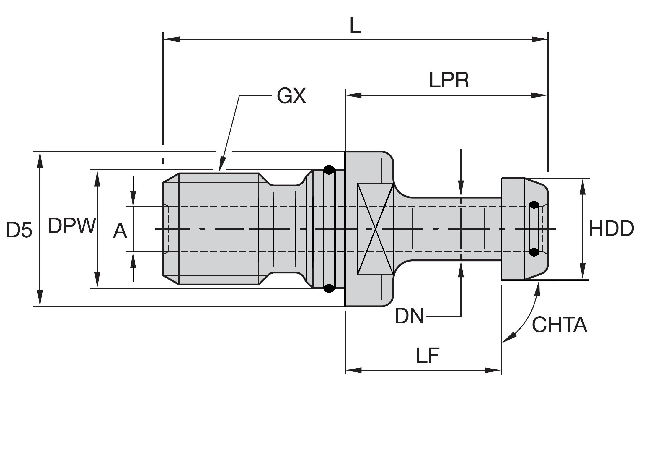 Dragtapp MAS BT50 DMGMORI