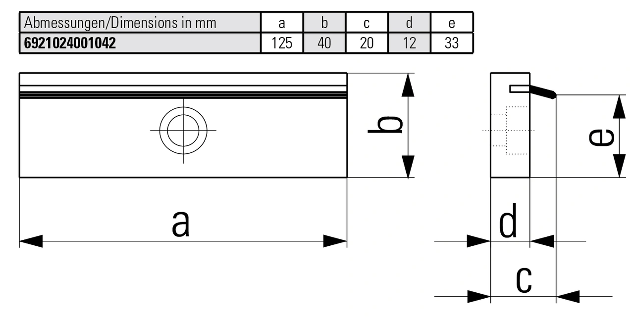 Spring leaf pull-down jaws (pair)
