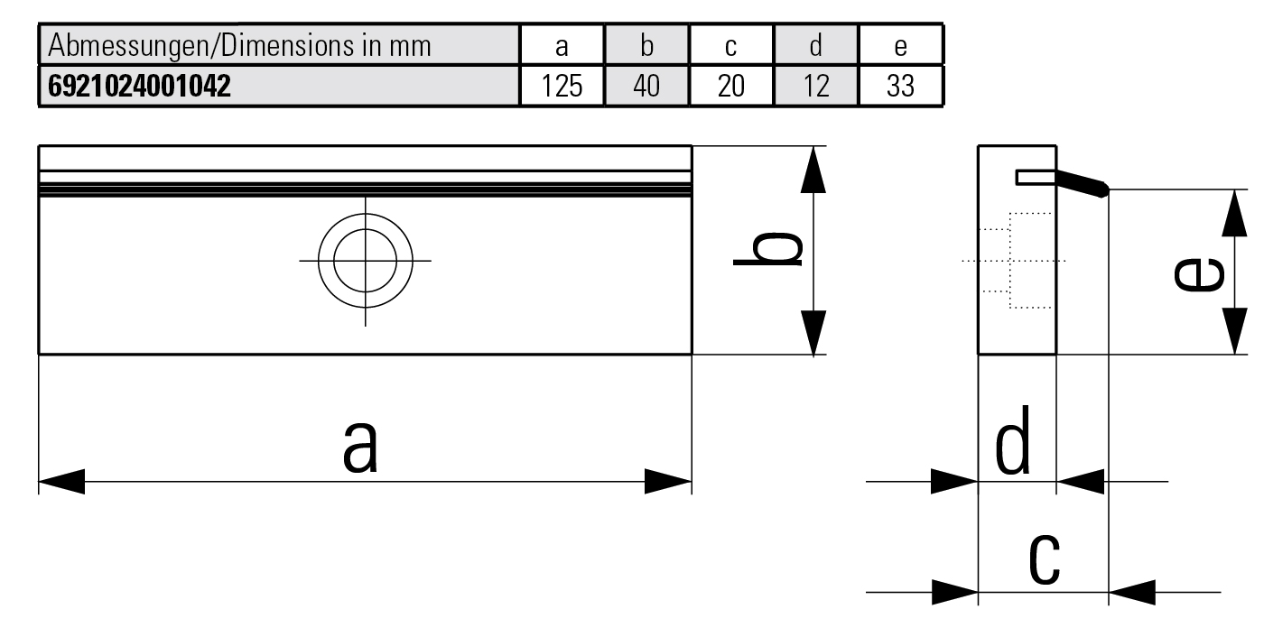 Spring leaf pull-down jaws (pair)