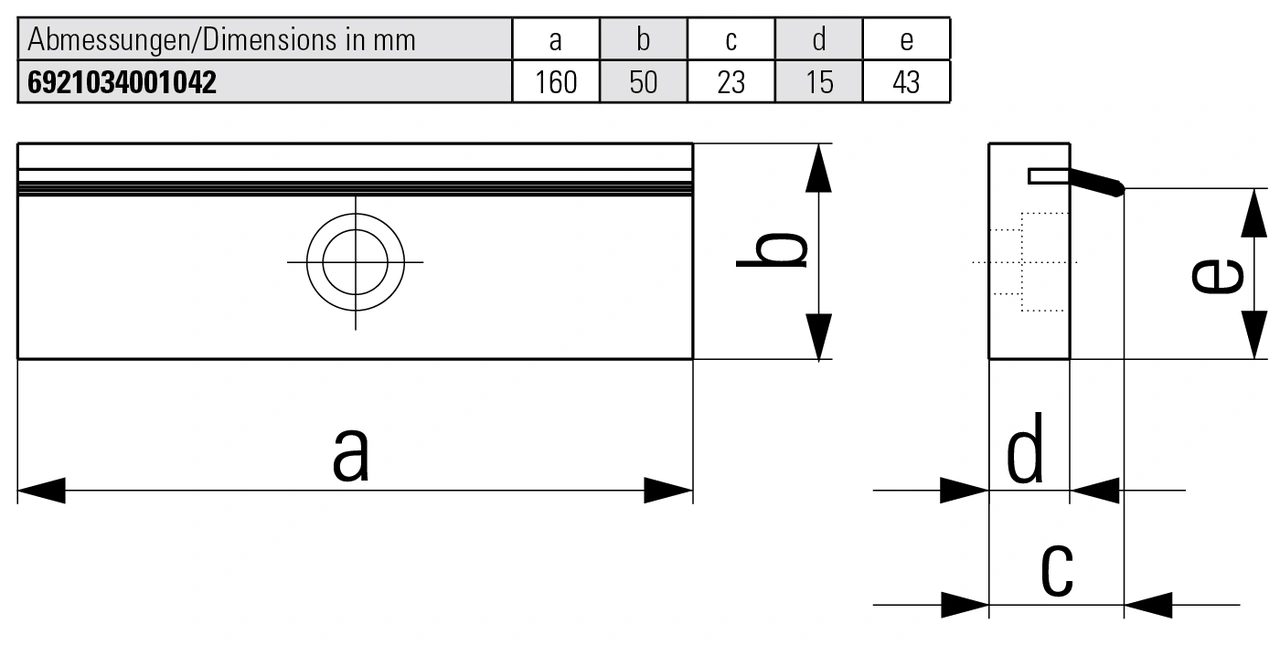 Spring leaf pull-down jaws (pair)