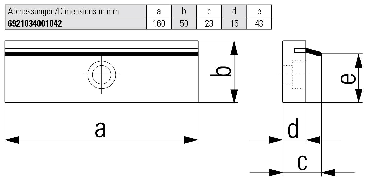 Spring leaf pull-down jaws (pair)
