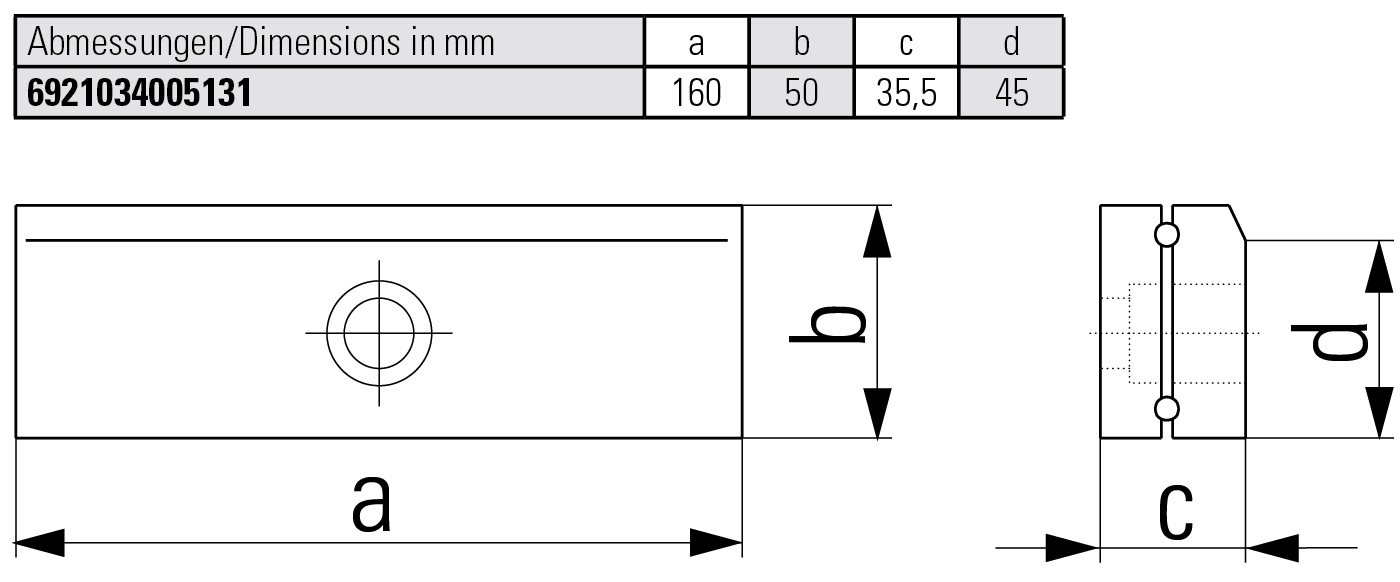 Roller pull-down jaws (pair)