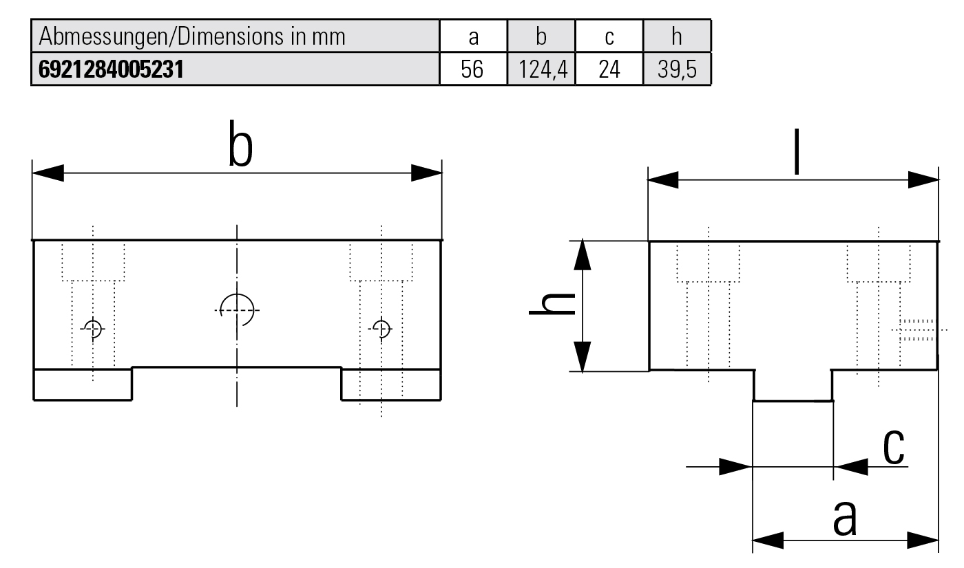 Hard basic jaw fixed without serration