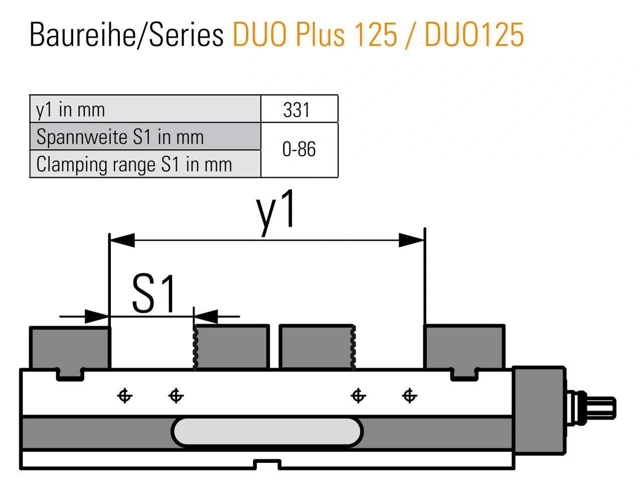 Hard basic jaw fixed without serration