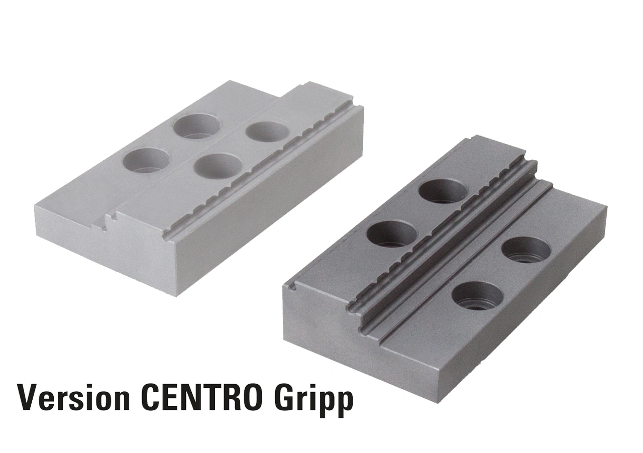Gripper jaw movable with integrated gripper row