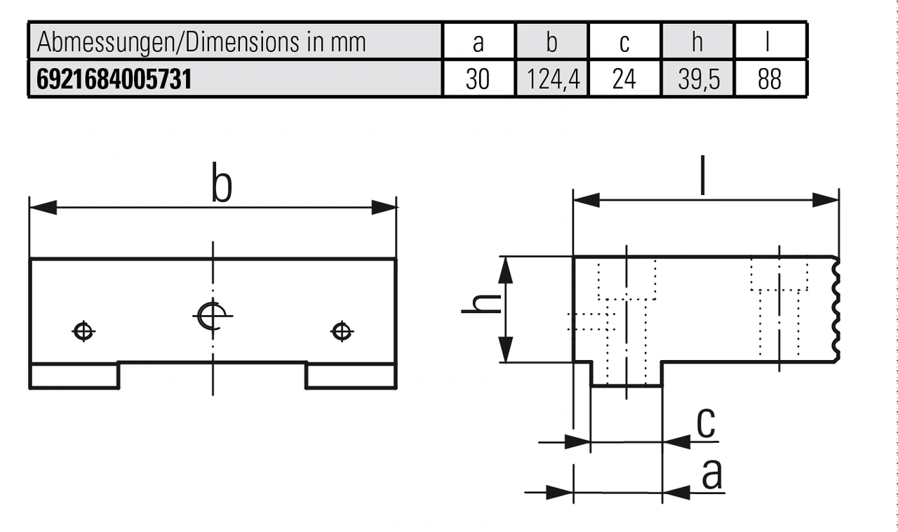 Hard basic jaw fixed