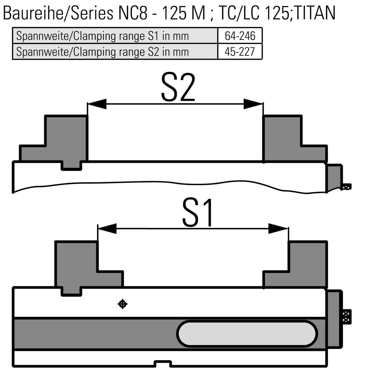 Master jaw adapter fixed