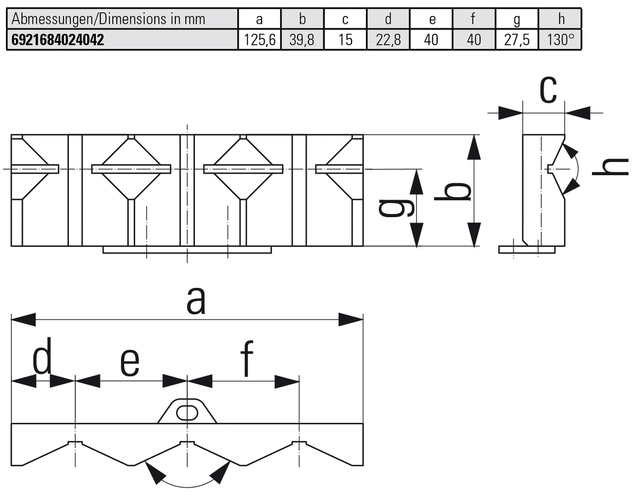 Prismatic jaws (pair)