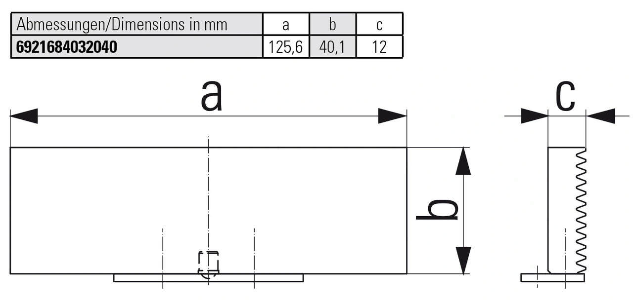 Click jaw with cross grooving (pair)