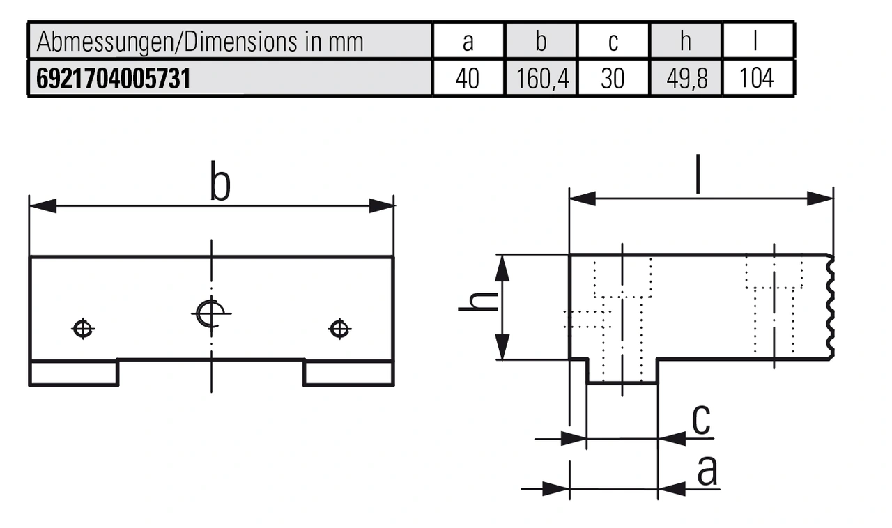 Hard basic jaw fixed
