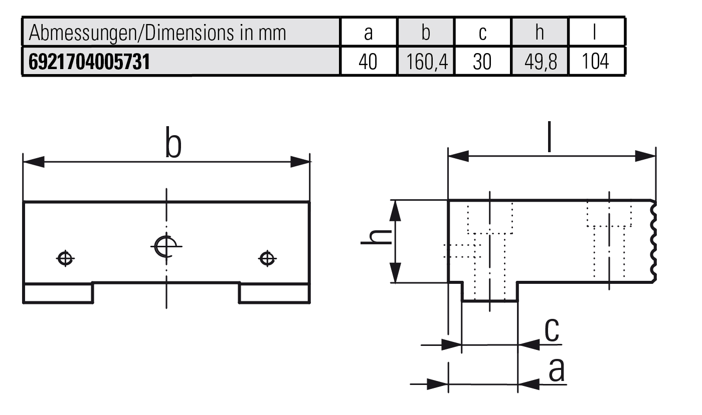 Hard basic jaw fixed
