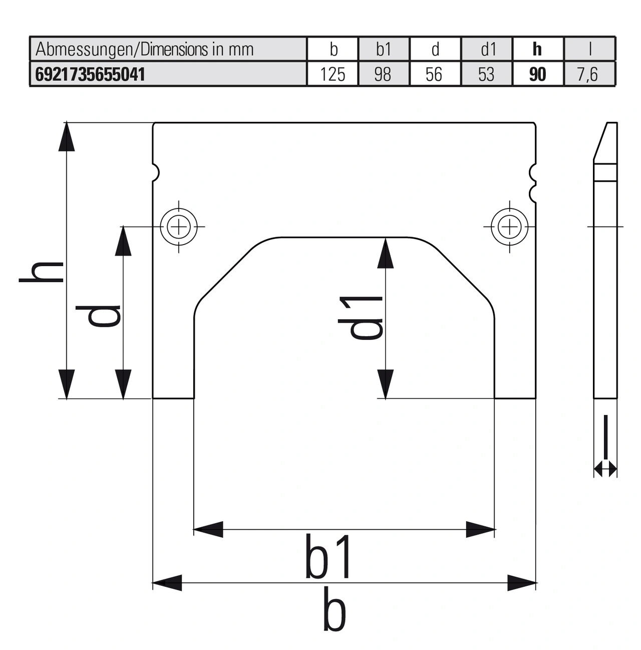 Storage set for five-side-machining jaw