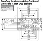 Support jaw movable, pivot
