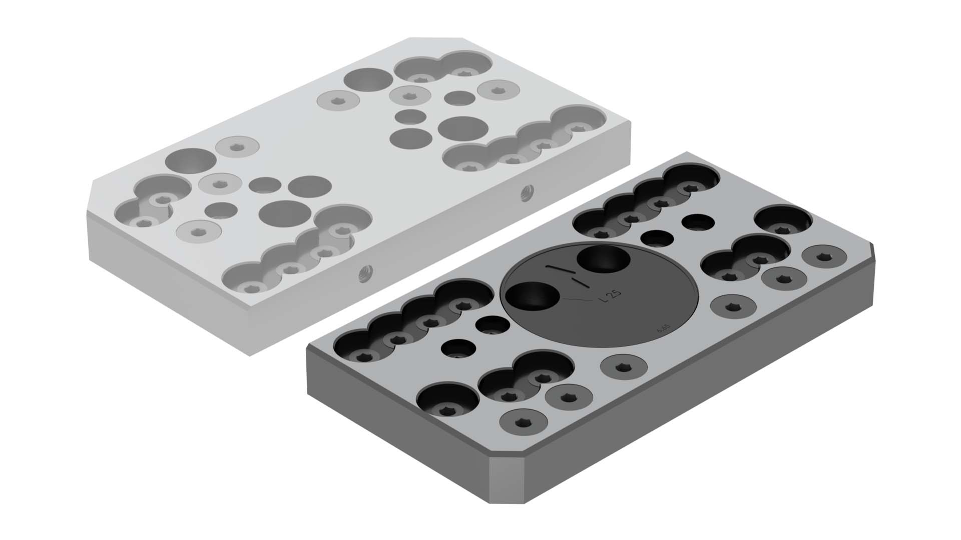 Support jaw movable, pivot