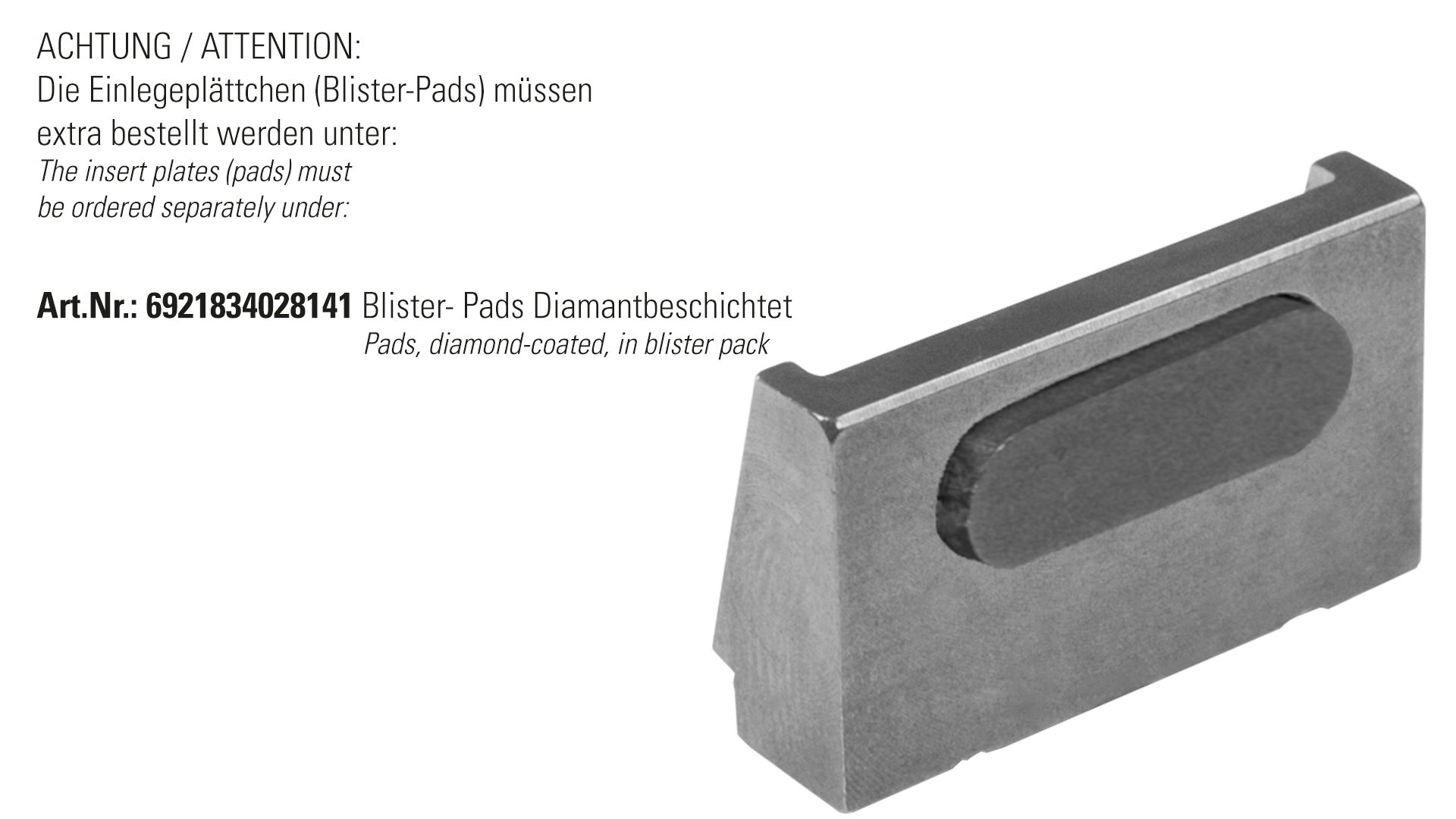 Wedge element, coated