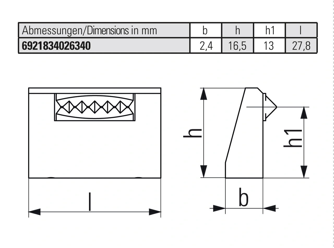Wedge element, round