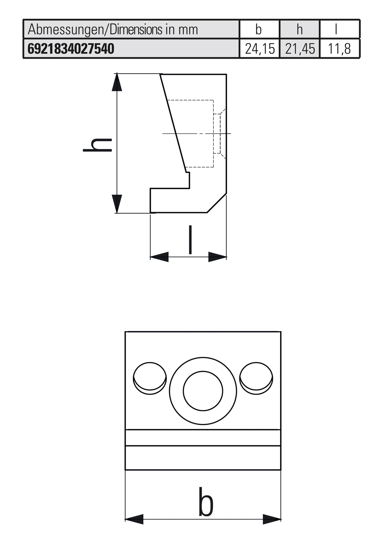 Wedge adapter for jaw for five-sided machining