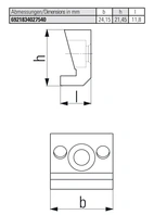 Wedge adapter for jaw for five-sided machining