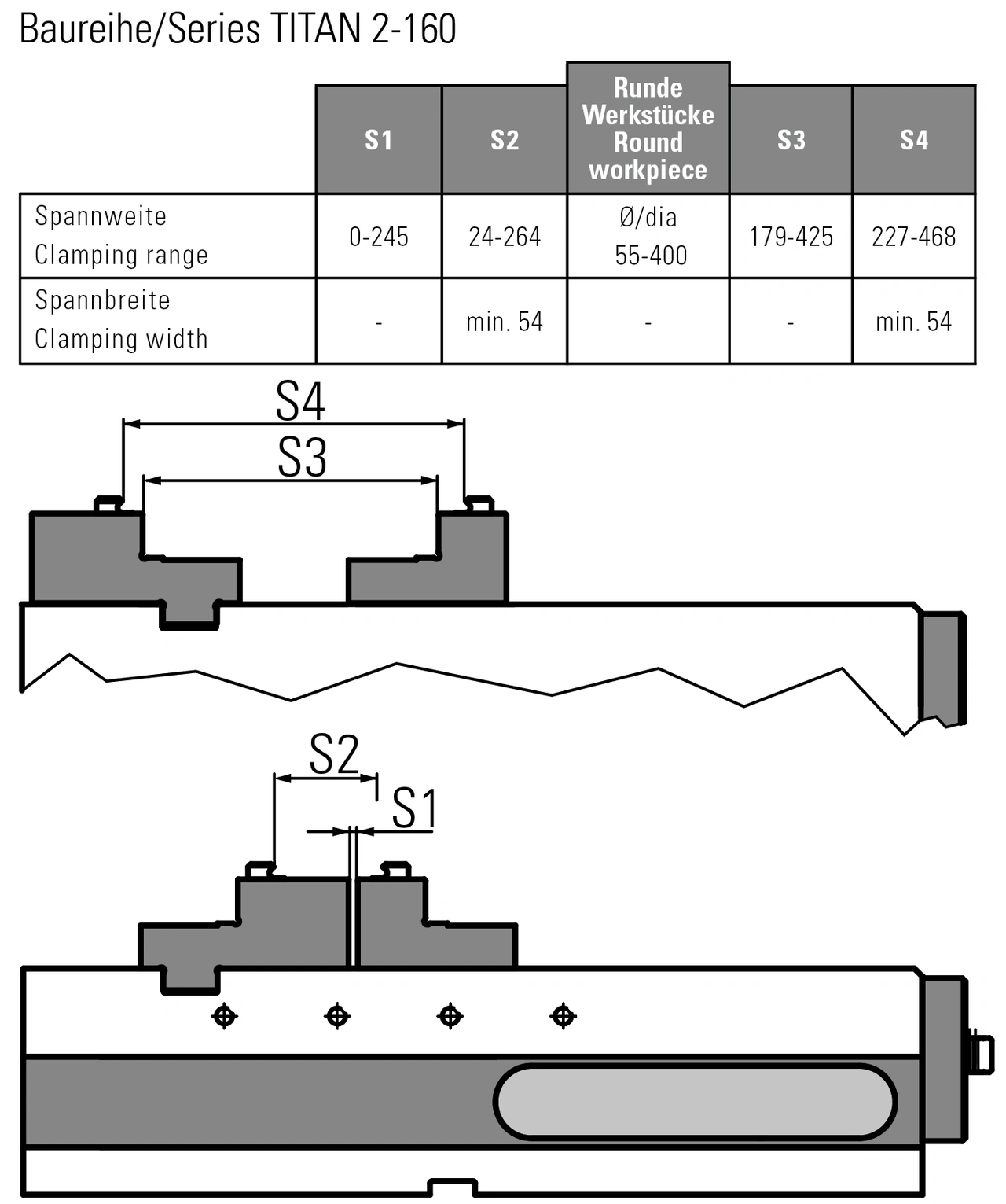 Step jaw movable for gripper studs