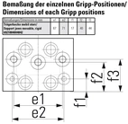 Support jaw movable, rigid