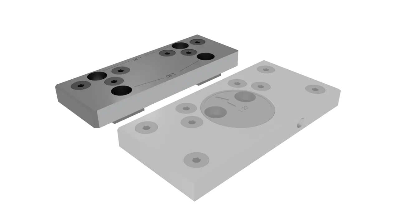 Support jaws for gripper studs fixed