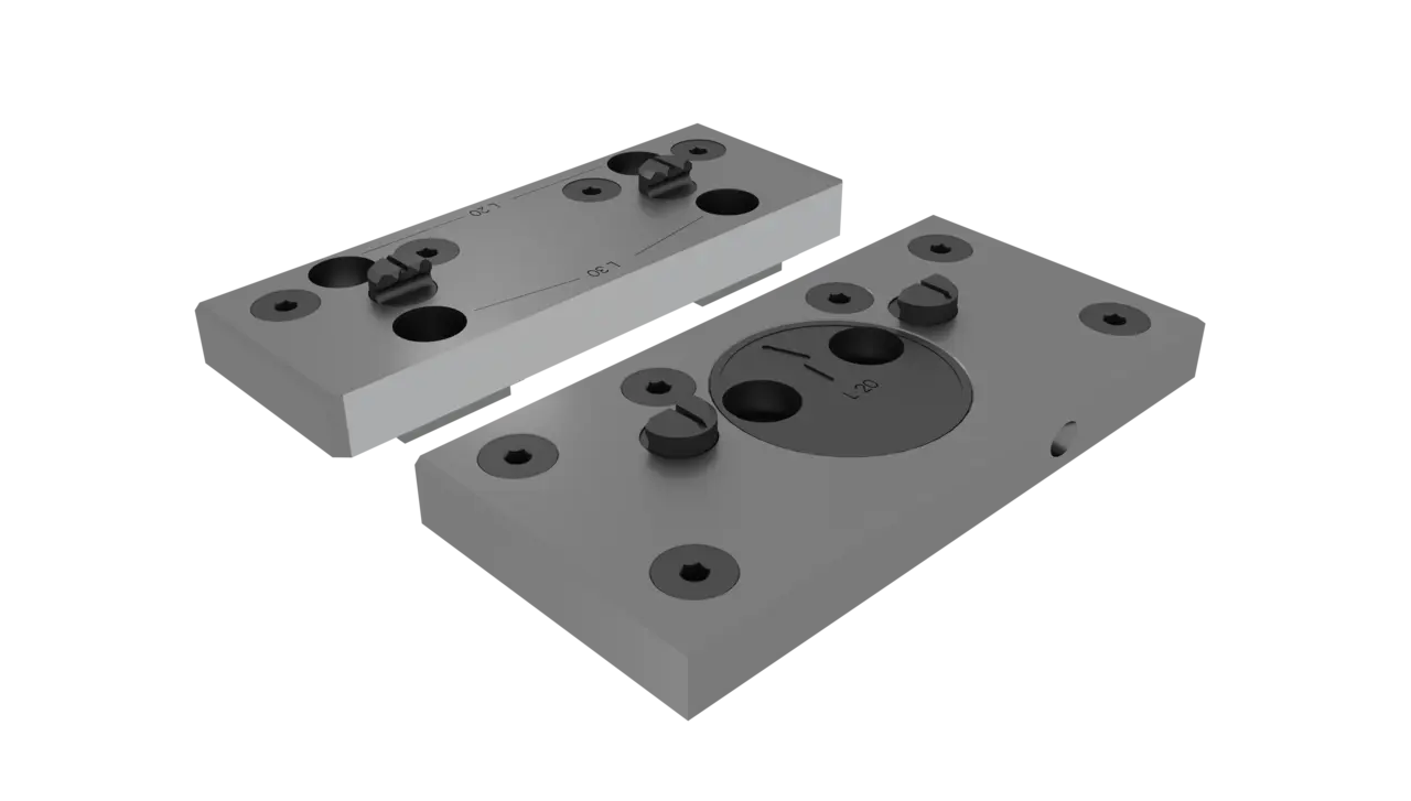 Support jaws for gripper studs fixed