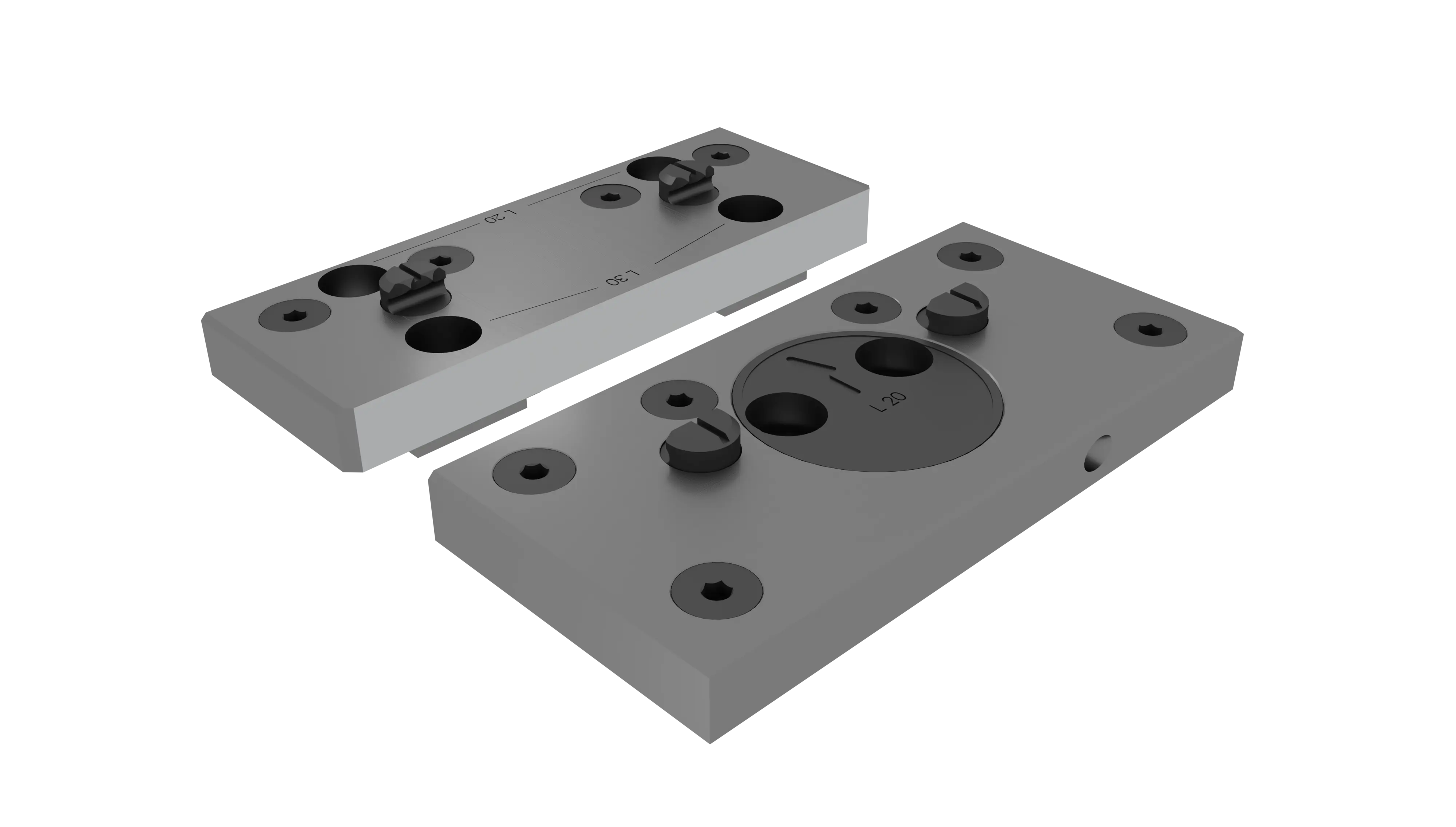 Support jaws for gripper studs fixed