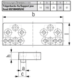 Support jaws for universal gripper set fixed