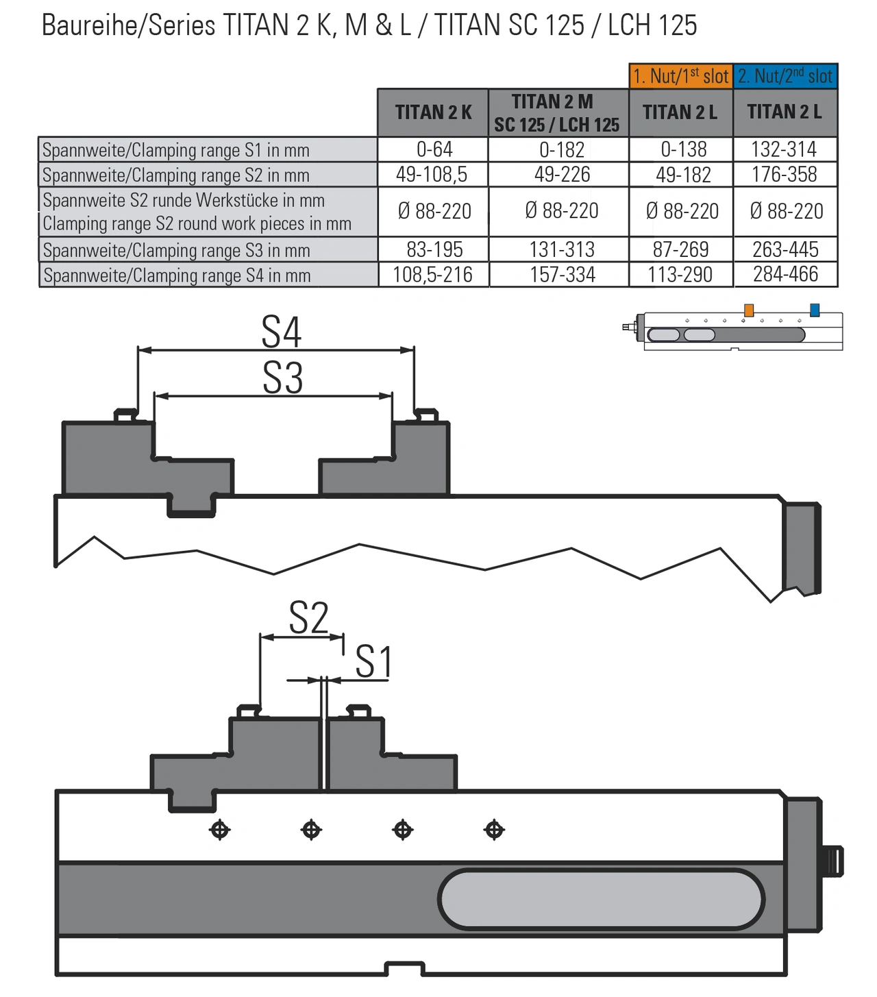 Step jaw fixed for gripper studs