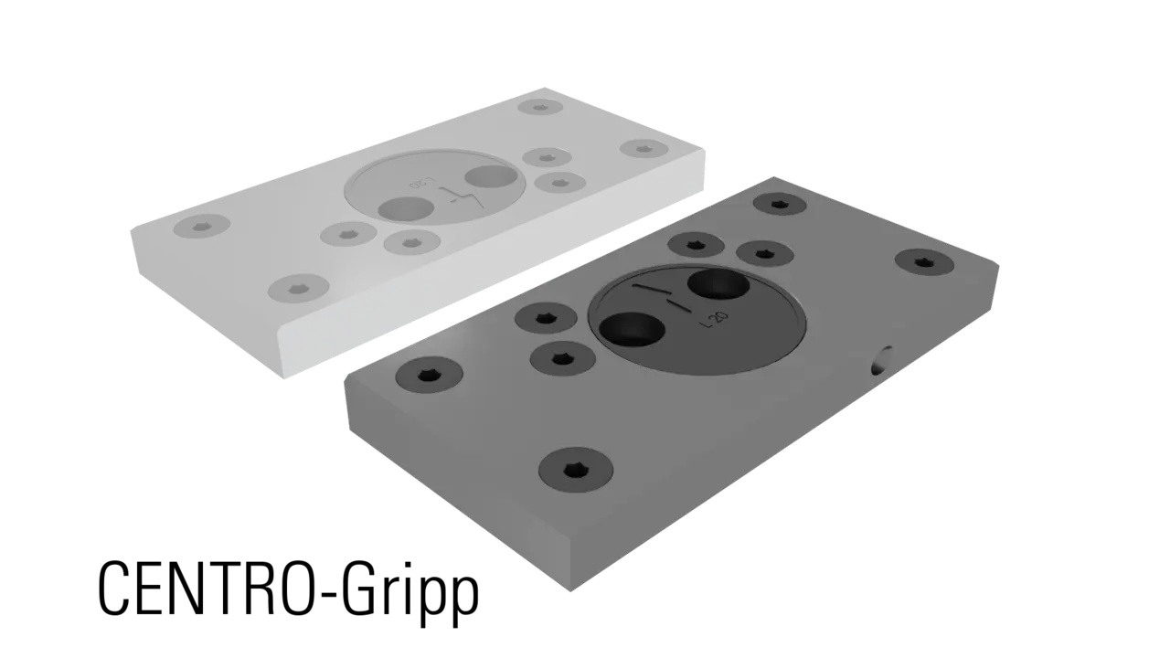 Support jaw for gripper studs movable, pivot