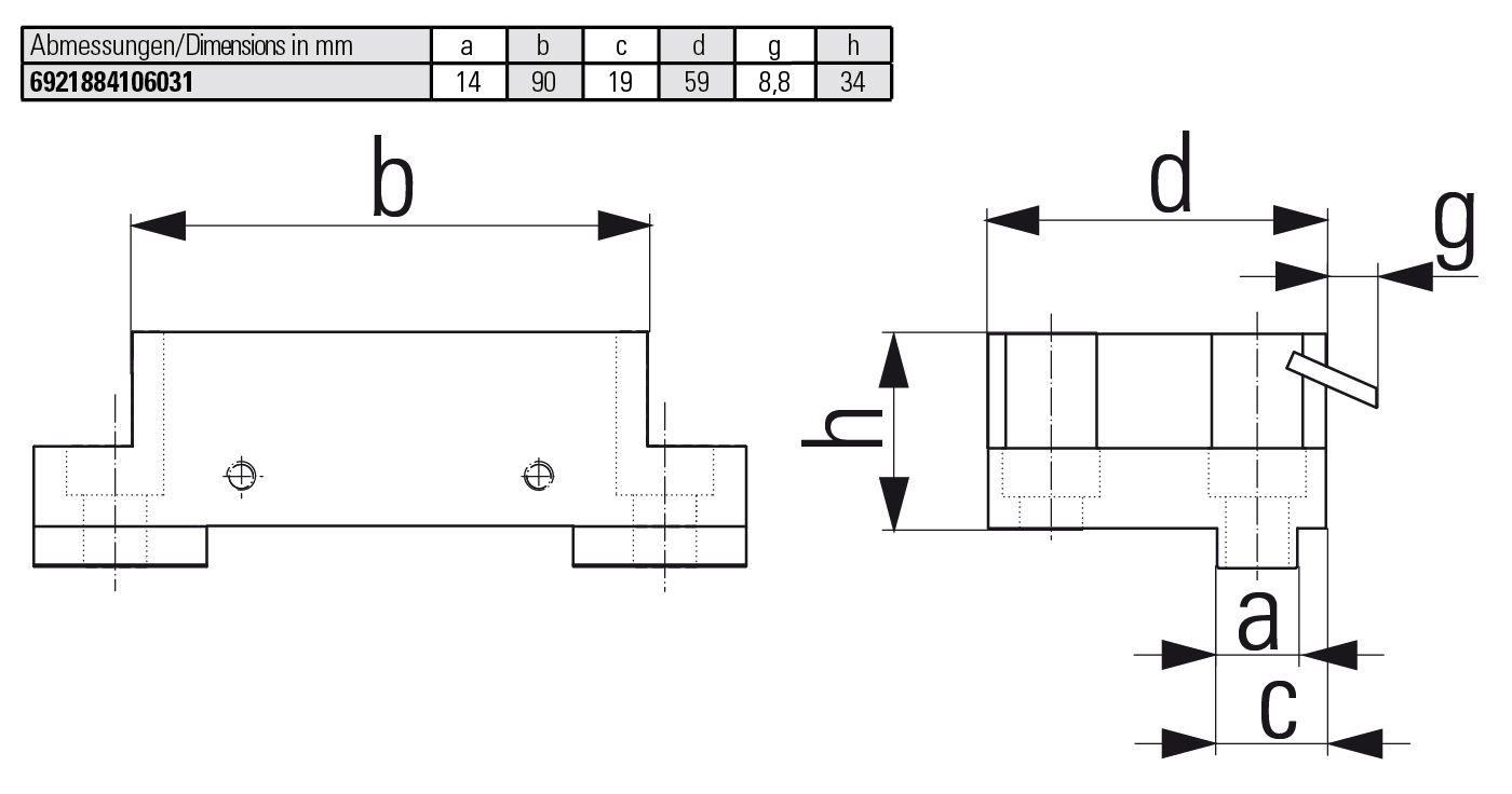 Universal pull-down jaw fixed