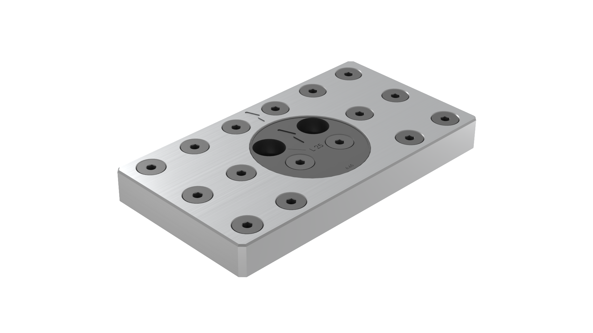 Support jaw movable, with raster for gripper studs, pivot