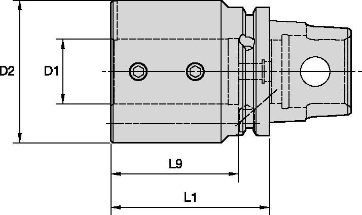 KM63 BORING BAR ADAPTER Ø32 X 78MM
