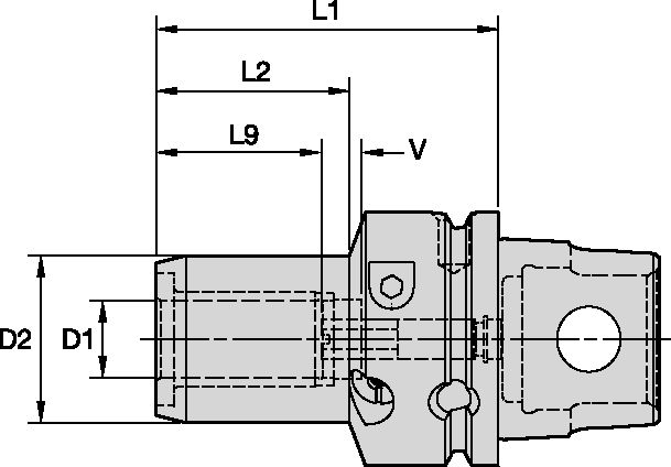 KM63XMZ HYDRO CHUCK HP Ø20 X 85MM