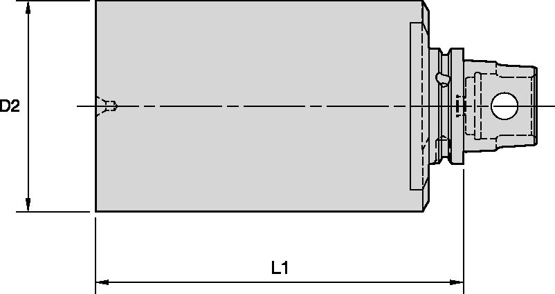 KM63XMZ BLK ADPT Ø115 X 200MM