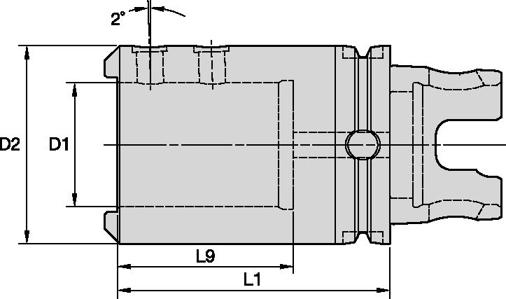 KM80ATC DRILL ADAPTER Ø32 X 90MM