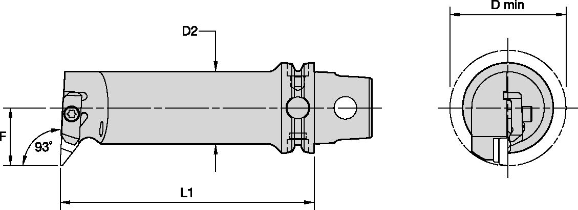 NVU 93°-TS Metric Steel BB