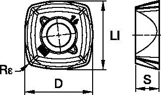VXF-16 MILLING INSERT