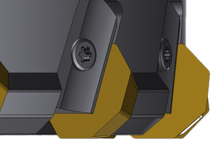 Tättandad med kilklamp